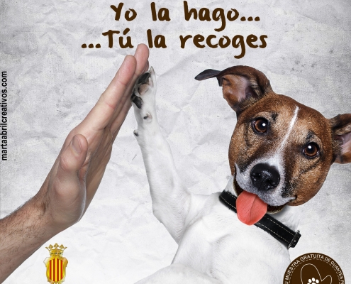 Cartel campaña recogida heces para el Ajuntament de Massamagrell