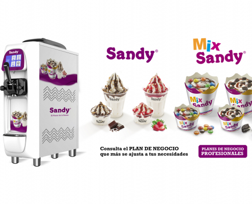 Helado Sandy máquinas helado soft